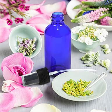 Wedama Spray Bottle, 2 oz Fine Mist Glass Spray Bottles, Little Refillable Liquid Containers for Watering Flowers Cleaning (16 Pack, Blue) - Image 3