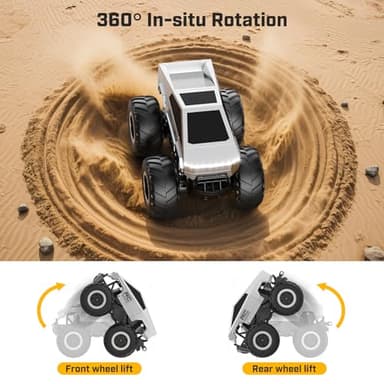 WayEee RC Truck Car Kids Toys for Ages 6+, Remote Control Car Waterproof Monster Truck, Amphibious 4X4 All Terrain Off-Road Pickup, 1:16 Scale, 2.4GHZ Vehicles, Boys Christmas Kids Birthday Gift - Image 6