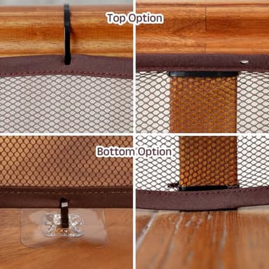 Banister Guard for Baby - 15ft x 3ft, Child Safety Net, Rail Balcony Banister Stair Mesh for Kids, Toys, Pets - Dark Brown… - Image 6