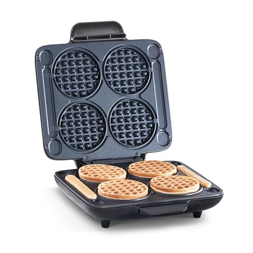 DASH Multi Mini Waffle Maker - Four 4” Waffle Molds, Nonstick Waffle Iron with Quick Heat-Up, Nonstick Surface - Perfect Mini Waffle Maker for Kids and Families, Just Add Batter - Image 1