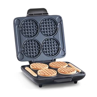 DASH Multi Mini Waffle Maker - Four 4” Waffle Molds, Nonstick Waffle Iron with Quick Heat-Up, Nonstick Surface - Perfect Mini Waffle Maker for Kids and Families, Just Add Batter - Image 1