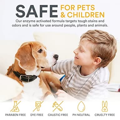 Zeiff Pet Stain and Odor Remover - Pet Odor Eliminator for Home and Professional Use - Pet Urine Enzyme Cleaner to Break Up Tough Stains - Carpet Stain Remover for Dog Urine and Cat Pee, Feces, Fluids - Image 4