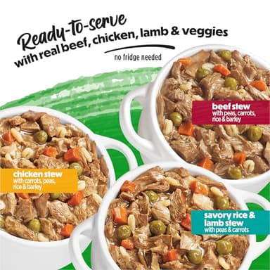 Purina Beneful Gravy Wet Dog Food Variety Pack, Prepared Meals Stew - (12) 10 oz. Tubs - Image 3