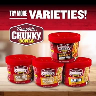 Campbell’s Chunky Spicy Nashville-Style Hot Chicken Soup, 15.25 oz Bowl (8 Pack) - Image 5