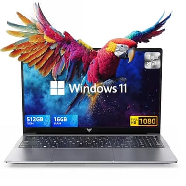 ACEMAGIC 2025 Laptop, Laptop Computer with Intel Quad-Core Processor(Up to 3.4GHz), 16GB DDR4 512GB SSD, Windows 11 Laptop, 15.6" IPS 1080P, Metal Shell, USB3.2, Long Battery Life - Image 1