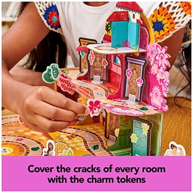 Disney Encanto, House of Charms Cute Easy Family Board Game with Magic Tokens Based on The Movie, for Kids Ages 5 and up - Image 5