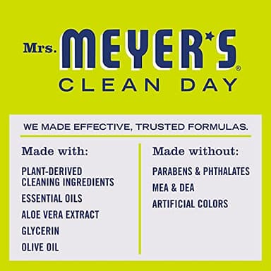 MRS. MEYER'S CLEAN DAY Liquid Hand Soap Refill, Cruelty Free and Biodegradable Formula, Lemon Verbena Scent, 33 oz - Image 4