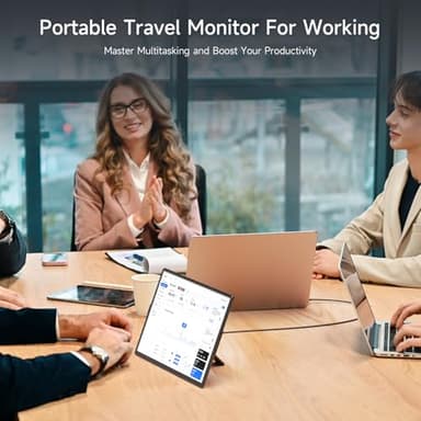 Laptop Screen Extender Portable Monitor, Dual 16.1" 1080P FHD Frameless Screen, Detachable Monitor Extender for Laptop, Fit for 13-17" Laptops, Compatiable with Windows/Mac/Chrome/Android (N2-16.1") - Image 9