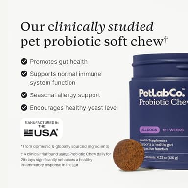 PetLab Co. Probiotics for Dogs, Support Gut Health, Occasional Diarrhea, Digestive Health & Seasonal Allergies - Salmon Flavor - Packaging May Vary - 30 Soft Chews - Image 4