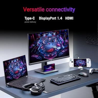 ASUS ROG Strix 24.5” 1080P USB-C HDR Gaming Monitor (XG259CS) - Full HD, 180Hz, 1ms, Fast IPS, Extreme Low Motion Blur Sync, G-SYNC Compatible, Tripod Socket, DisplayWidget, AI Gaming, 3 yr Warranty - Image 4