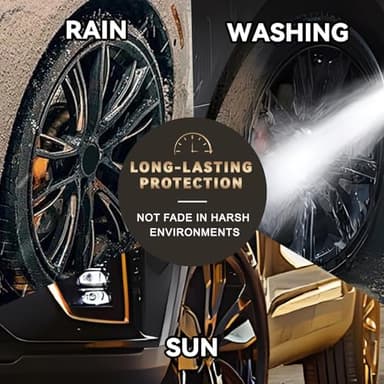 Gloss Black Rim Touch Up Paint, Efficient Car Alloy Wheel Scratch Repair Kit, Quick and Easy Remover Curb Rash, Universal and Color Accurate, Long lasting, Resists Water, Uv Rays - Image 6