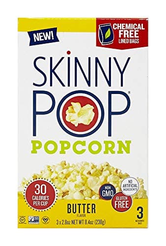SkinnyPop Butter Popcorn, 2.8 Oz, 3 Ct - Image 1