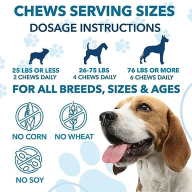 Hemp Calming Chews for Dogs with Anxiety and Stress - Anxiety Relief Chews for Storms, Fireworks, Thunder, Barking, Separation - Valerian, L-Tryptophan, Hemp Oil - Chicken - 120 Dog Calming Treats - Image 4