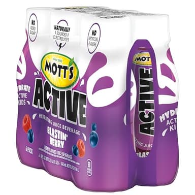 Mott's Active Blastin' Berry Hydrating Juice Beverage, 8 Fl Oz Bottles, 24 Count (4 Packs Of 6), Made With Naturally Sourced Electrolytes & Coconut Water, Gluten & Caffeine-free, Kosher - Image 14
