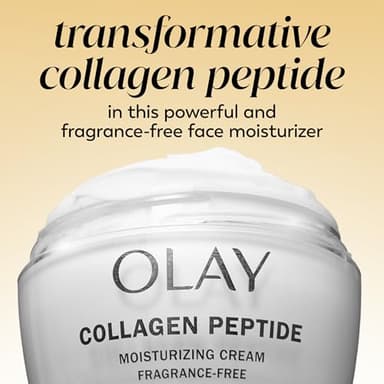 Olay Collagen Peptide Face Moisturizer, Firming Cream for Women, Fragrance-Free, Non-Greasy - Hydrating, Anti-Aging, Anti-Wrinkle, Smooth Fine Lines, Plumping Skin Care - Niacinamide, 1.7 Oz - Image 7