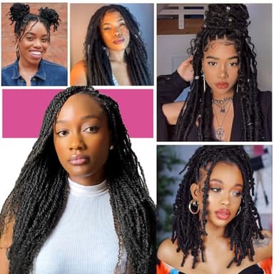 Afro Kinkys Bulk Human Hair For Braiding Afro Kinky-Curly Human Hair Bulk For Mini Twist Hair 12Inchs 50g/pack Bulk Human Braiding Hair For Micro Locs Extensions (1B, 12Inchs,50g/pack) - Image 5