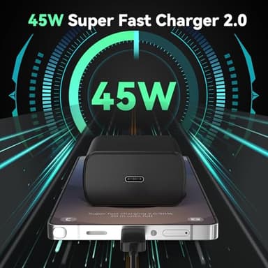 45W Super Fast Charger USB Type C Charger Cord 6.6FT with Android Phone Charger Fast Charging Block for Samsung Galaxy S25/S25 Ultra/S25+/S24 Ultra/S24/S24+/S23 Ultra/S23/S22/S20/S21/Note 20/Note 10 - Image 6