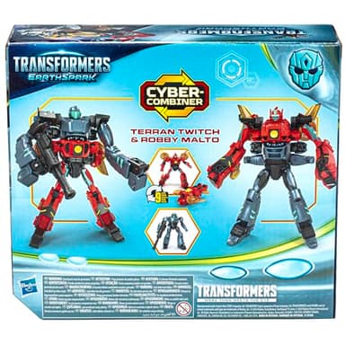 Transformers EarthSpark Cyber-Combiner Terran Twitch and Robby Malto Robot Action Figures, Interactive Toys for Boys and Girls Ages 6 and Up - Image 18