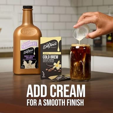 DaVinci Gourmet Slightly Sweet Cold Brew Stick Pack, Instant Coffee Powder, 6 Count (Pack of 1) - Image 8