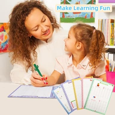 LUCKFUTURE Complete Handwriting Practice for Kids, Grooved Writing Book Magic Copybook, Reusable Writing Practice Calligraphy Workbook, Kindergarten Preschool Learning Activities(Set of 5 books) - Image 2