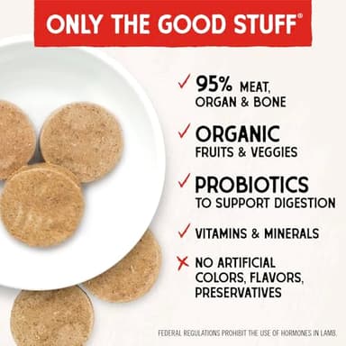 Stella & Chewy's Freeze-Dried Raw Dinner Patties - Dandy Lamb Recipe - High Protein Grain-Free Puppy & Dog Food - Perfect For Picky Eaters - 25 oz - Image 4