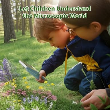 BEAVERLAB Finder Digital Microscope with 4 Inch Screen, 1080P HD 1600X Kids Portable Handheld Microscope with 8G Card for Scientific Experiment - Image 6