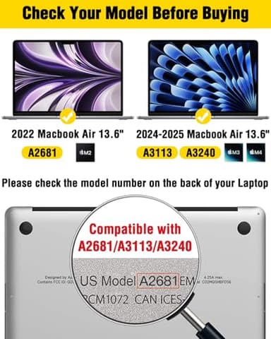 F FORITO Magnetic Privacy Screen Protector Compatible with MacBook Air 13.6 inch (2022-2025, M2, M3, M4), 360° Anti Peeping Removable Anti Blue Light Anti Glare Laptop Privacy Screen Shield - Image 7