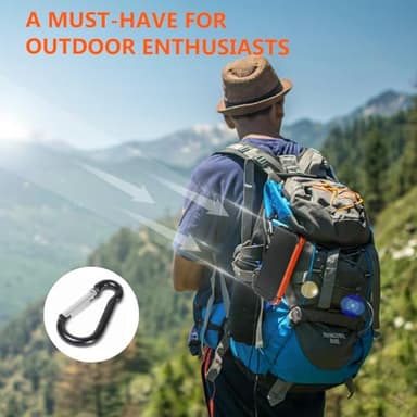 ERRBBIC Solar Charger Power Bank 20000mAh, Portable Wireless Charger, 15W Fast Charging External Battery Pack with Dual Flashlight and USB C Outputs. Outdoor Mobile Power Compatible with Cell Phones - Image 7