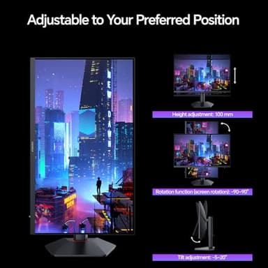 KOORUI Gaming Monitor, 27" Fast IPS Computer Monitor, 320Hz QHD HDR400 Display, PIP/PBP Mode 1ms PC Screen, 98% DCI-P3 Color Gamut, Adaptive Sync, VESA Mountable, HDMI 2.0, DP 1.4, G2721E - Image 10