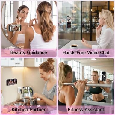 Yojaro 2 Pack Silicone Suction Phone Case Mount, Silicon Adhesive Smartphones Stand Sticky, Non Slip Suction Cup, Hands-Free Phone Accessories Holder for Selfies and Videos Light Pink - Image 6