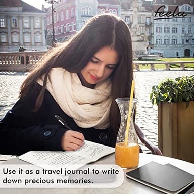 feela 16 Pack Soft Cover Journal Bulk, Lined Notebooks College Ruled for Work for Women Girl Writing, Blank Travel Journal Note Taking Notebook School Business Supplies, 8.2” x 5.5”, A5, Black - Image 8