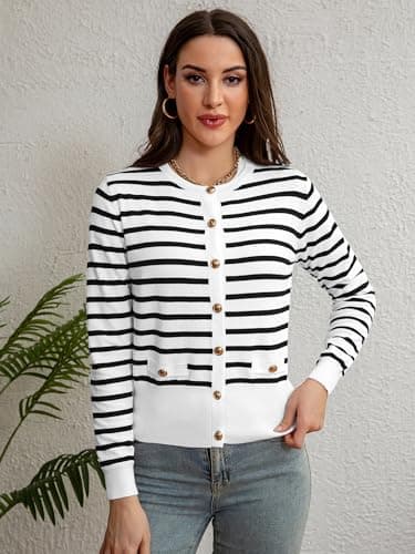 Cardigan for Women Open Front Lightweight Cardigan Sweaters Long Sleeve Fall Winter Outerwear with Pockets - Image 3