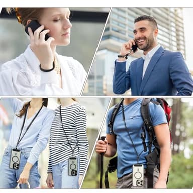 VVAAGG Cell Phone Lanyard for iPhone: Crossbody Phone Strap Adjustable Neck Wrist Strap Anti Theft Long Lanyard Travel Essential for Women Most iPhone and Android Smartphones - Image 7