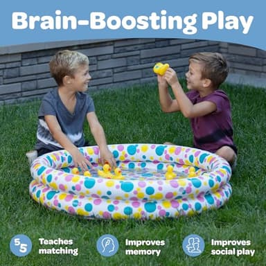 Duck Pond Matching Carnival Game, Easter Gift Outdoor Games for Kids Birthday Party Fun Activities Gift for Kids 3 4 5 6 7 8 - Outdoor Water Toy for Backyard, Beach - Memory Game, Summer Outside Toys - Image 7