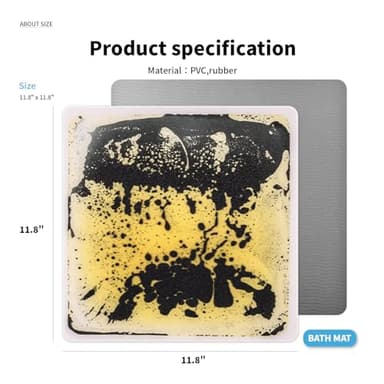 Art3d Liquid Fusion Activity Play Mat for Kids, Pack of 9 Tiles 12" X 12", Multi-Color, Round Corner - Image 8
