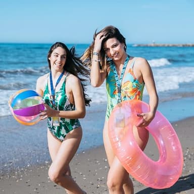 MNGARISTA Retractable Cruise Lanyard for Ship Cards, Waterproof Lanyards for Cruise Ship Cards with ID Holder, 2 Pack, Seaweed - Image 2