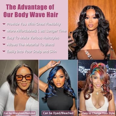 HVN-KVVM Body Wave Bundles Human Hair 12 Inch 12A Human Hair Bundles 100% Unprocessed Brazilian Virgin Hair Quick Weave Deals 4 Bundles Human Hair Natural Black Color (12/12/12/12, 4 Bundles) - Image 5