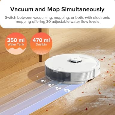 roborock Q8 Max Robot Vacuum and Mop Cleaner, DuoRoller Brush, 5500Pa Strong Suction, Lidar Navigation, Obstacle Avoidance, Multi-Level Mapping, Perfect for Pet Hair - Image 5