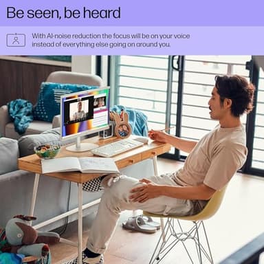 HP 22" All-in-One Desktop PC • Full HD Display • 16GB RAM • 1TB Storage (512GB SSD and 512GB External) • Intel Ultra-efficient Processor • Type-C • Mouse and Keyboard Included • Windows 11 Pro - Image 3