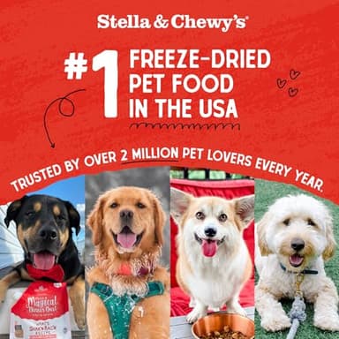 Stella & Chewy's Freeze-Dried Raw Dinner Patties - Dandy Lamb Recipe - High Protein Grain-Free Puppy & Dog Food - Perfect For Picky Eaters - 25 oz - Image 3