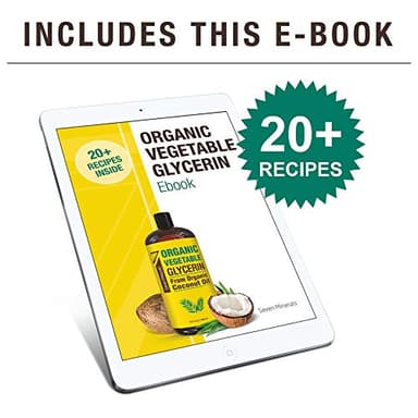 Seven Minerals, Organic Vegetable Glycerin - Big 32 fl oz Bottle - No Palm Oil, Made with Organic Coconut Oil - Therapeutical Grade Glycerine for DIYs - Hair, Nails & Skin Moisturizer - Non-Gmo - Image 6