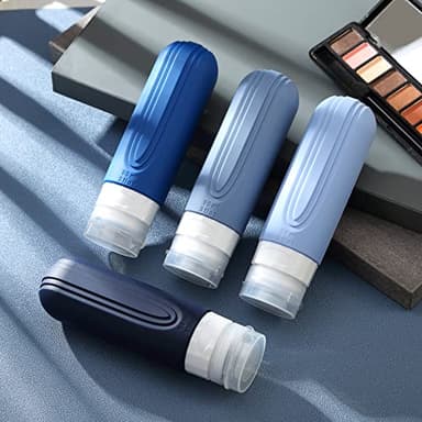 Mrsdry Travel Bottles for Toiletries, Tsa Approved 3oz Travel Size Containers BPA Free Leak Proof Refillable Liquid Silicone Squeezable Travel Accessories for Shampoo Conditioner Lotion (4 Pack) - Image 8
