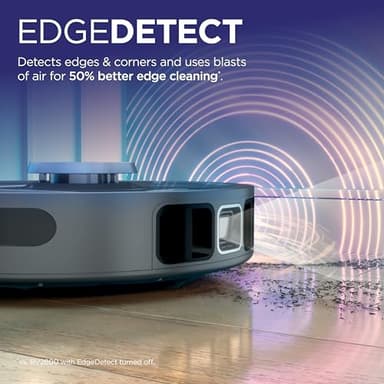 Shark PowerDetect Self-Empty Robot Vacuum with NeverStuck Technology, Auto Deep-Clean Carpets & Hardfloors, XL 60 Day Capacity HEPA Bagless Base Neutralizes Odors, for Pet Hair, Black (AV2820AE) - Image 4