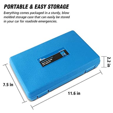 Tire Repair Kit, 99Pcs Car Tyre Repair Set, PTSTEL Heavy Duty Flat Puncture Patch Tool Set Universal Plug Flats Wheels Speedy seal for Car Bicycles Truck RV SUV ATV Motorcycle - Image 6