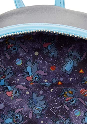 Loungefly Disney Lilo and Stitch Space Adventure Womens Double Strap Polyurethane Shoulder Bag Purse - Image 2
