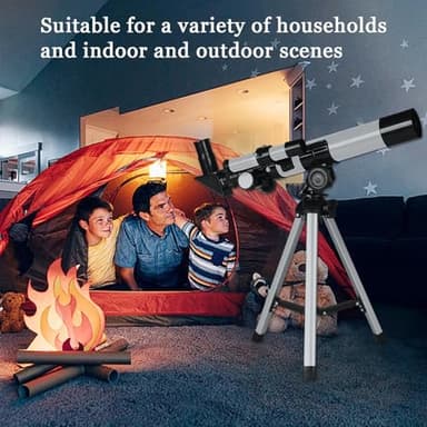 Astronomical Telescope for Kids & Beginners, 40mm Waterproof Magnification High-Definition Monocular Telescope with Tripod for Moon Watching Birds Beach Travel Science Gifts - Image 7