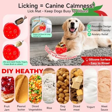 UNQBWE Dog Chew Toy for Large Dog, Stuffable Dog Toy, Treat Dispensing Dog Toy, Frozen Treat Toy, Treat Food Dispensing Ball, Dog Enrichment Toys, Treat-Filling Capabilities for Extended Play Time - Image 5