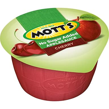 Mott's No Sugar Added Cherry Applesauce, 3.9 Oz Cups, 72 Count (12 Packs Of 6), Good Source Of Vitamin C, No Artificial Flavors - Image 10