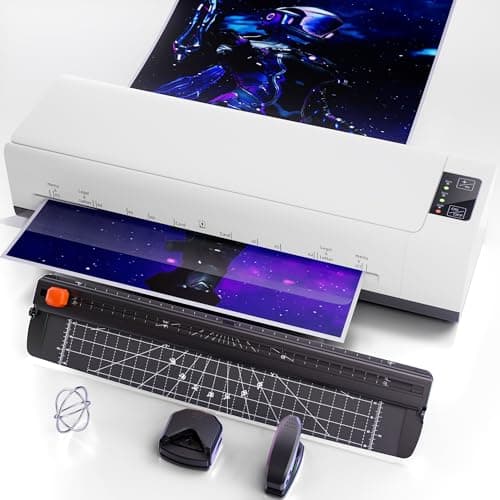 A3 Laminator Machine,Thermal Laminator Hot & Cold with Fast Warm Technology for Home,Office or School Supplies,Titanium White - Image 1