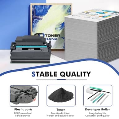 89X 89A Black Toner Cartridge CF289X CF289A Compatible Replacement for HP 89X 89A Toner Cartridge for Laserjet Enterprise M507n M507dn M507x MFP M528dn M528f M528c M507 M528 Series Printer (2-Pack) - Image 5